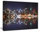 "New York City Skyscrapers in Blue Shade" Canvas Print40"x30"