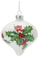 Glass Holly Berry Ornament, 6-Piece Set