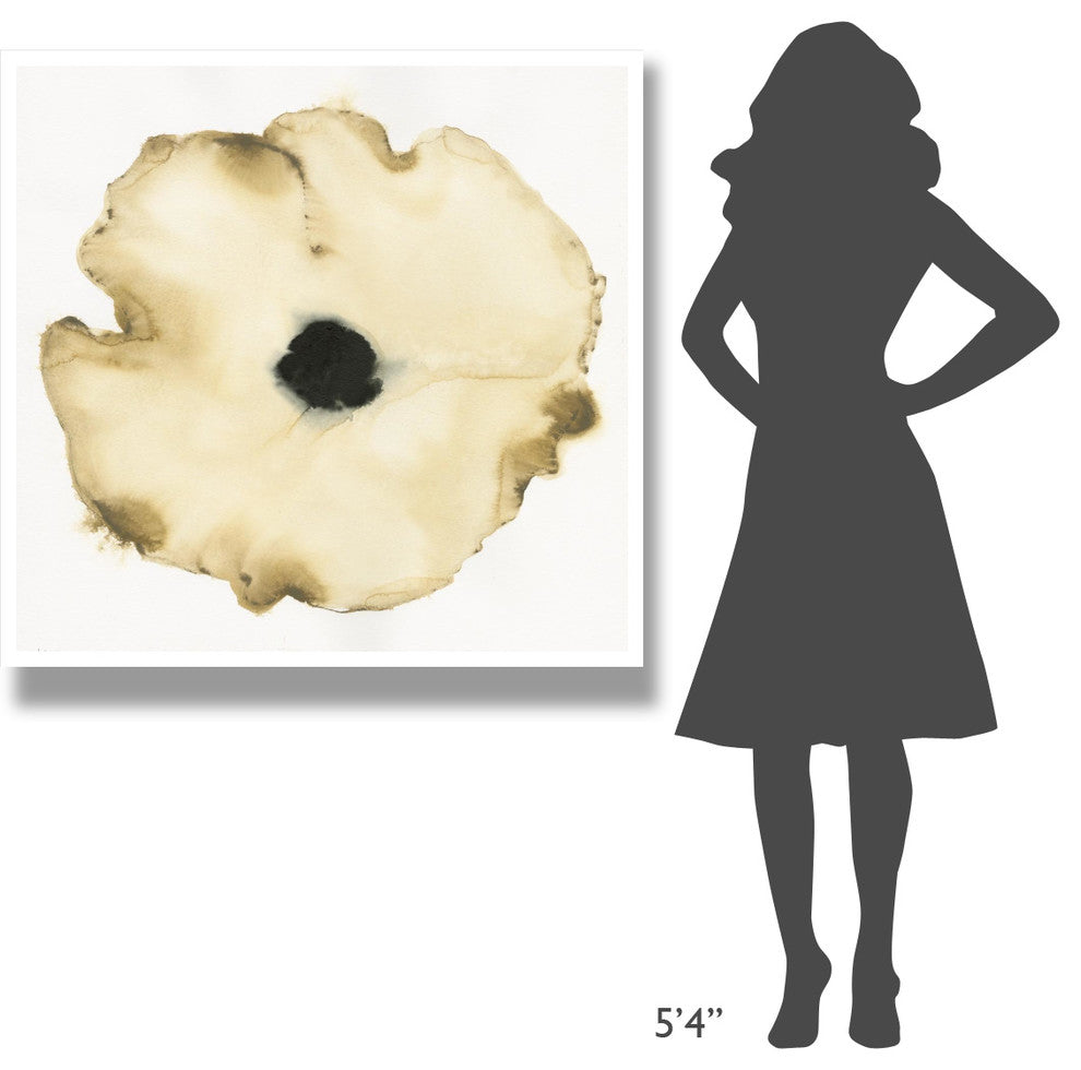 "Suede Fleur I" Digital Paper Print by Shirley Novak, 42"x42"