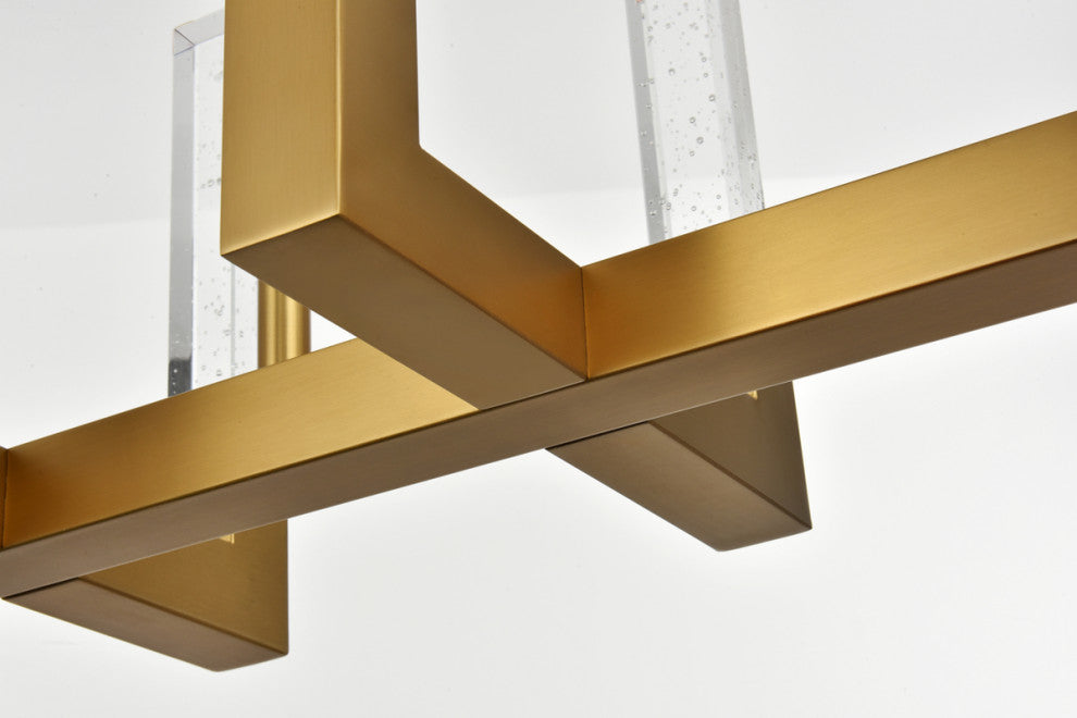 48" Adjustable LED Pendant, Satin Gold