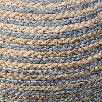 Natural Braided Pouf
