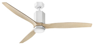 Hinkley Facet 60" Led Dual Mount Smart Fan, Matte White