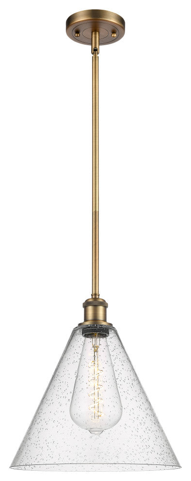 Innovations 516-1S-BB-GBC-124 1-Light Mini Pendant, Brushed Brass