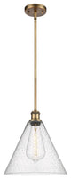 Innovations 516-1S-BB-GBC-124 1-Light Mini Pendant, Brushed Brass