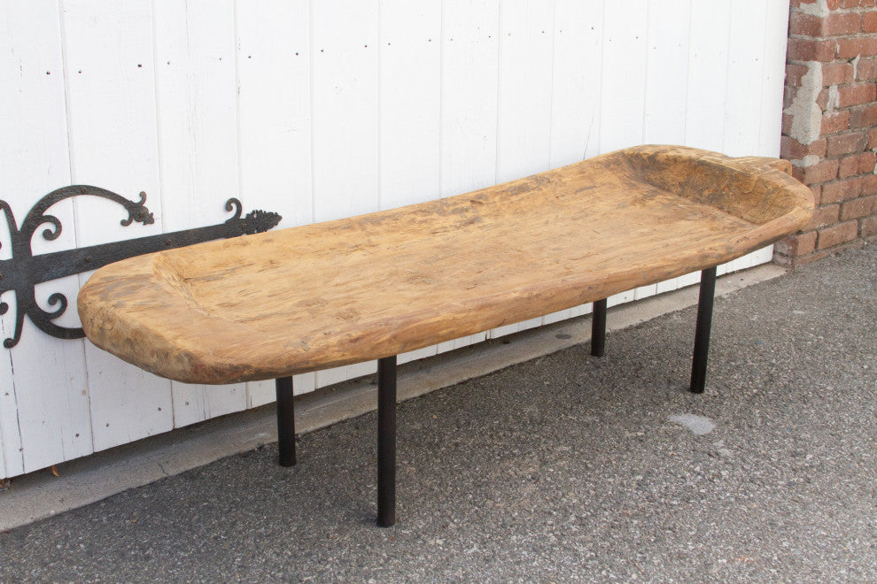 Antique Naga Wooden Trough Table
