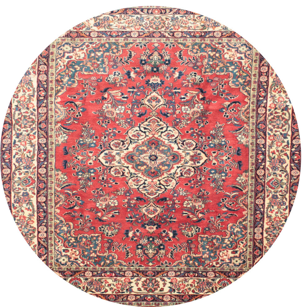 Ahgly Company Indoor Round Traditional Area Rugs, 3' Round