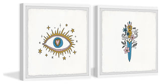 Crusaders Quest Diptych, Set of 2, 18x18 Panels