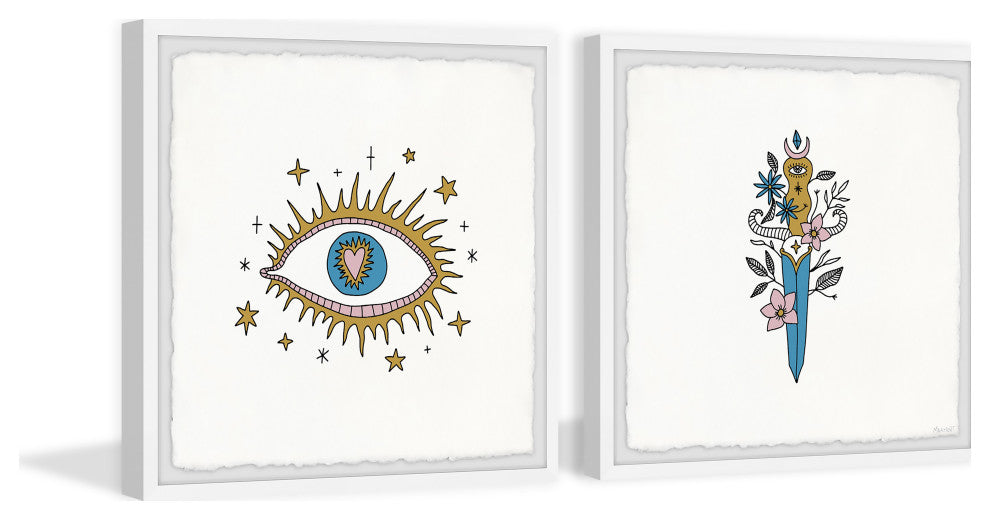 Crusaders Quest Diptych, Set of 2, 18x18 Panels