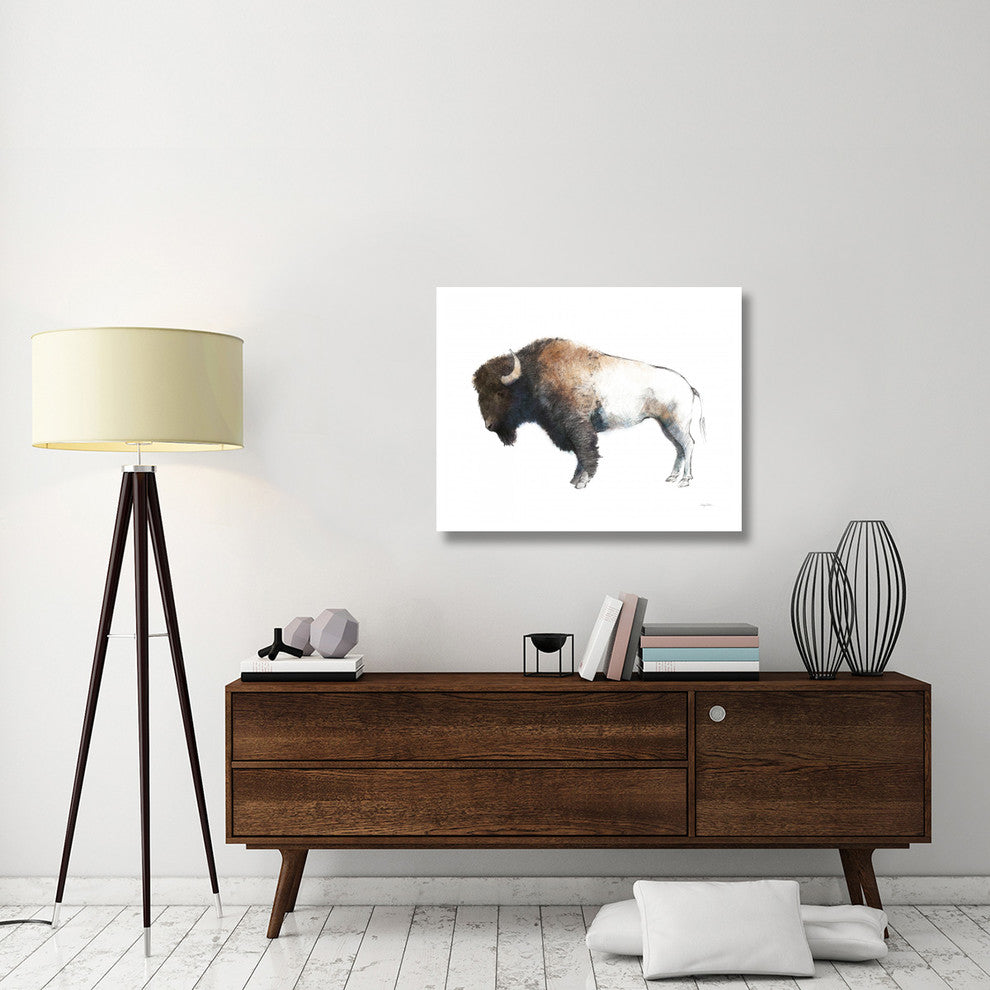 "Colorful Bison Dark Brown" Digital Paper Print by Avery Tillmon, 37"x30"