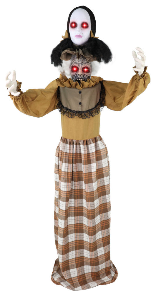 Lifesize Animatronic Haunted Woman, Lights and Sound