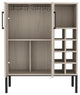 Talmage Modern Bar Cabinet, Birch