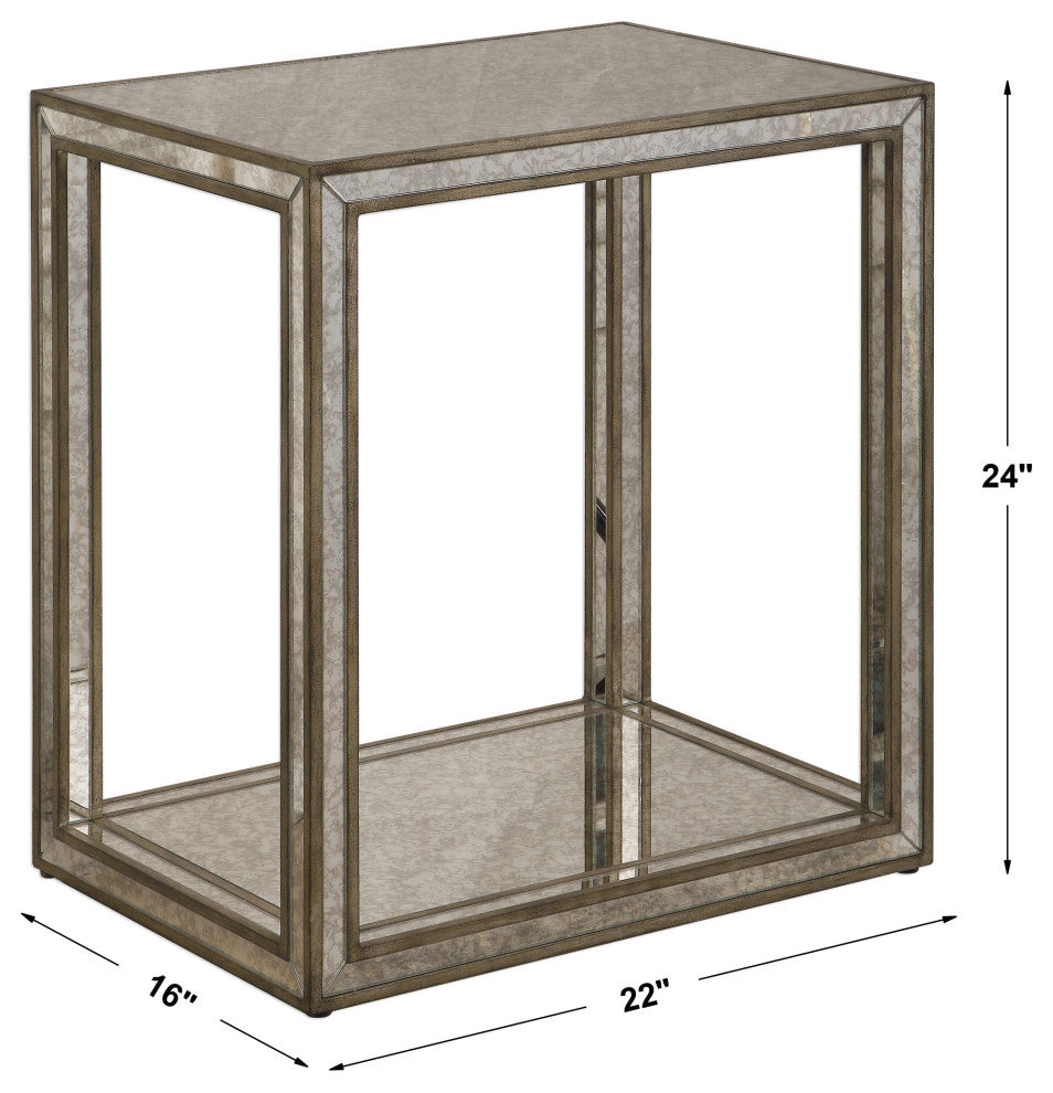 Uttermost Julie Mirrored End Table