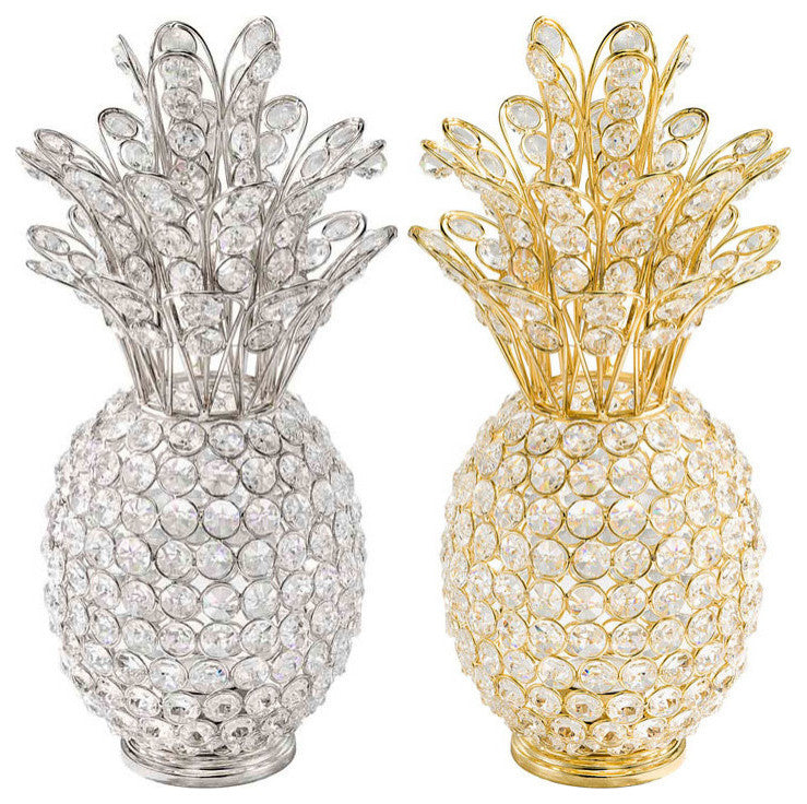 Crystal Gold Pineapple With votive