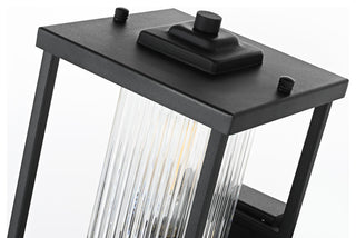 Home Living 7" Outdoor Wall Sconce, Black