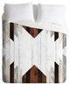 Iveta Abolina Geo Wood 2 Duvet Cover Set, Queen