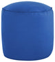 Mozaic Home Canvas Indoor/Outdoor Round Bean Pouf, Canvas True Blue, 20"x20"x18"