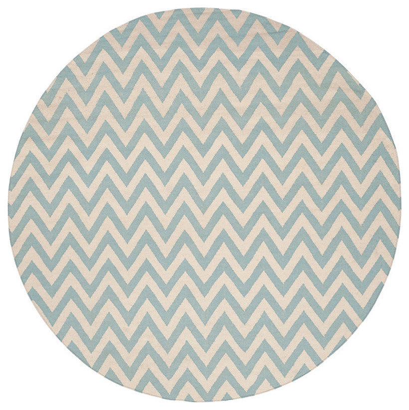 Safavieh Dhurries Dhu557B Blue, Ivory Area Rug