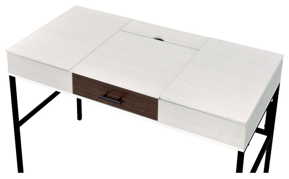 Built-in USB Port Writing Desk, Natural