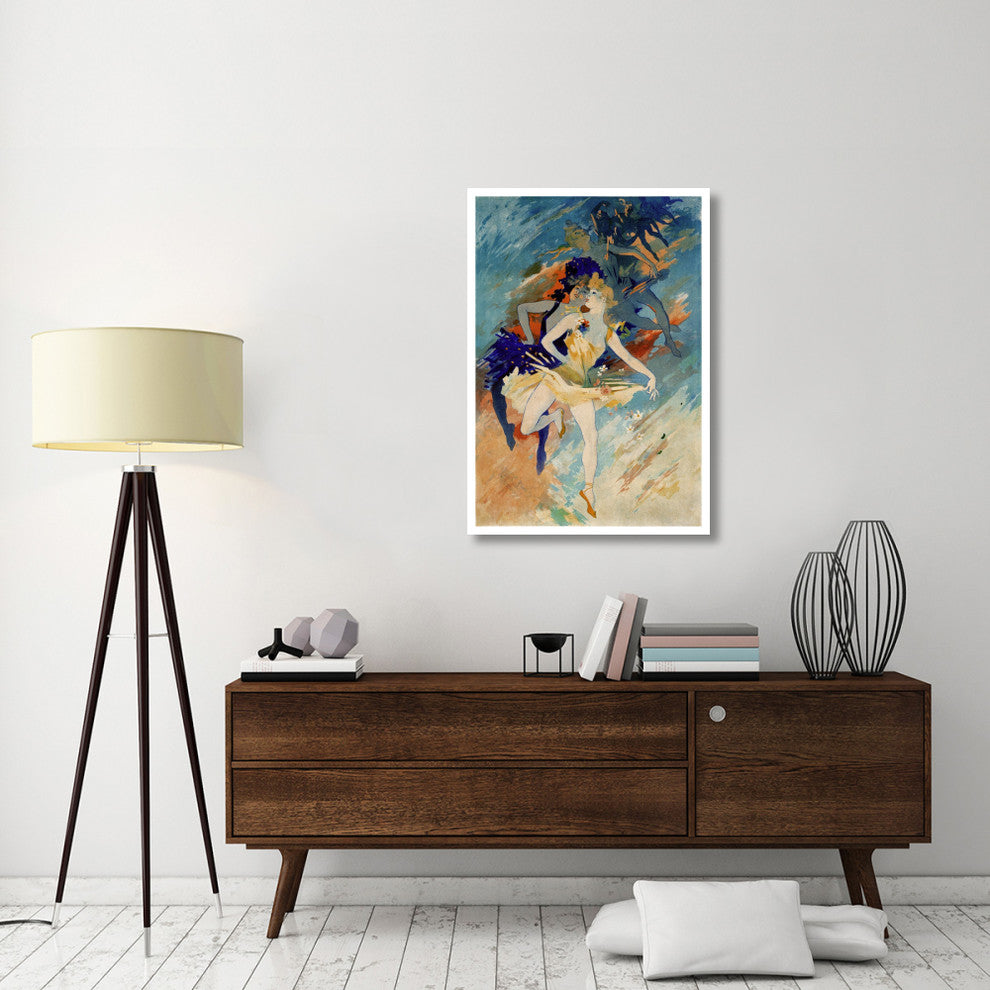"Les Arts / La Danse" Digital Paper Print by Jules Cheret, 29"x42"