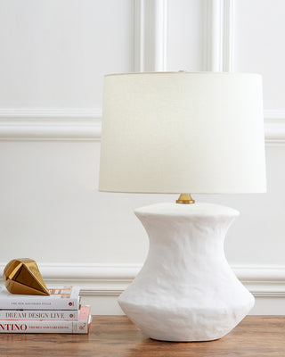 Bone Table Lamp, Matte White Ceramic