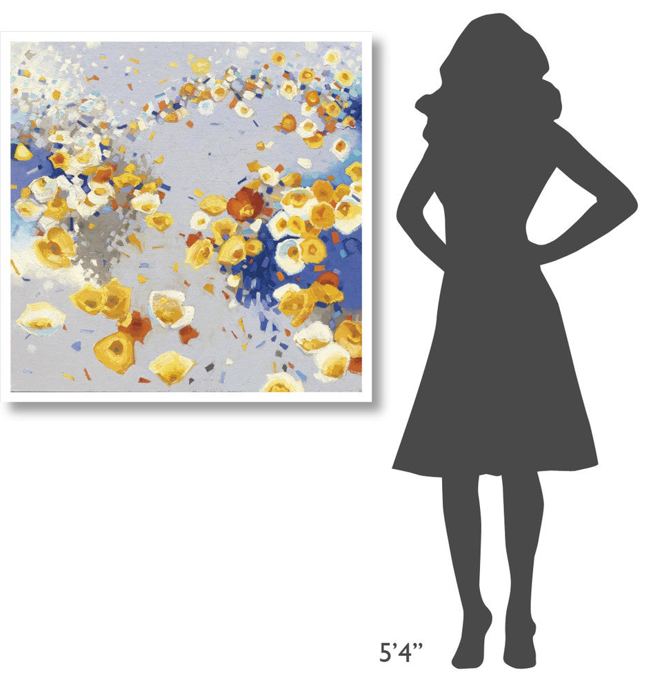 "Millefiori Crop" Digital Paper Print by Shirley Novak, 38"x38"