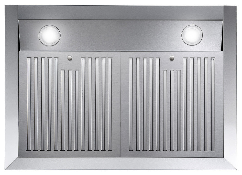 30" Under Cabinet Range Hood, Stainless Steel With LED Lights