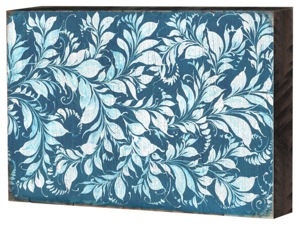 Decorative Pattern Wooden Block, 18"x12"