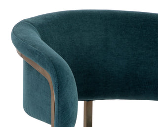 Marris Dining Armchair Gold Danny Teal