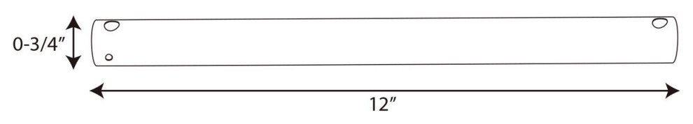 AirPro Collection 12" Ceiling Fan Downrod, Vintage Brass