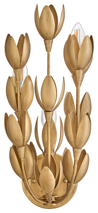 Hinkley Flora Large Sconce, Burnished Gold