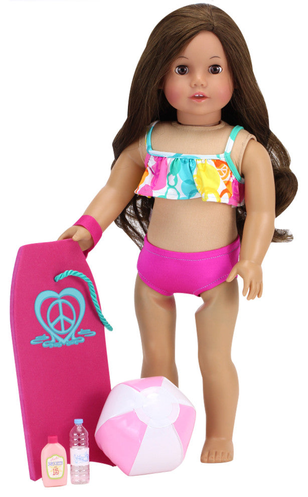 Bikini and Beach Accessories Set for 18" Doll