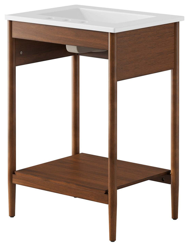 Zaire 24" Bathroom Vanity - Walnut White