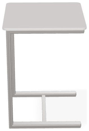 17.5" Square Marine Grade Outdoor End Table, Warm Gray