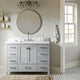 Ariel Cambridge 48" Single Rectangle Sink Vanity, Carrara Quartz