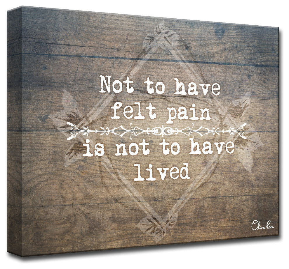 Ready2HangArt Wrapped Canvas Inspirational Wall Art, Live, 16"x20"