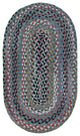 Capel St. Johnsbury Medium Blue 0440_400 Braided Rugs - 4' X 6' Oval