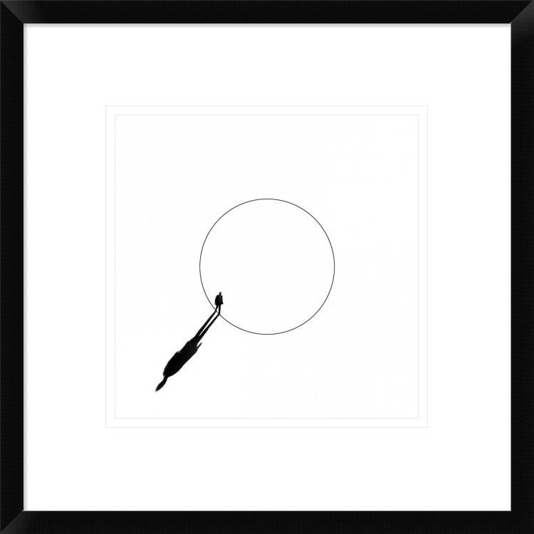 "Walking The Circle!" Framed Digital Print by Huib Limberg, 18"x18"