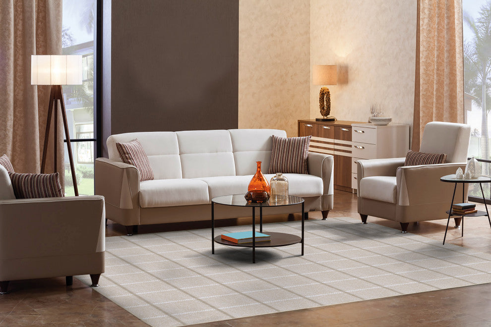 Joy Carpets Impressions New Haven Area Rug, Beige, 3'10"x5'4"