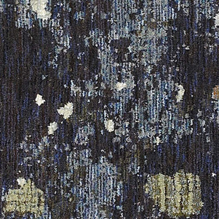 Evolution 8029A Rug, Navy/Green, 5'3"x7'3"