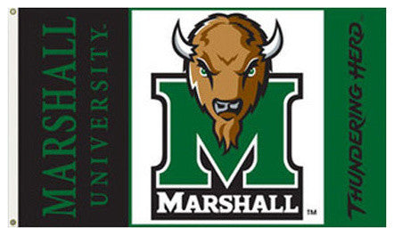 Marshall University, 3'x5' NCAA Polyester Flag