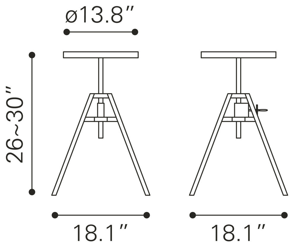 Mercy Counter Stool Silver