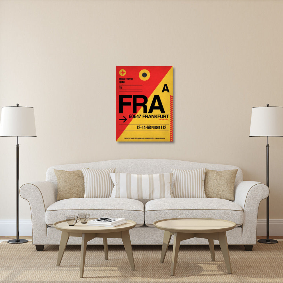 "FRA Frankfurt Luggage Tag 2" Fine Art Print