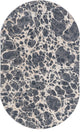 Unique Loom Oasis Breeze Area Rug, Gray, 5' 0 X 8' 0 Oval
