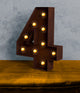 Vintage Retro Lights and Signs Number "4"