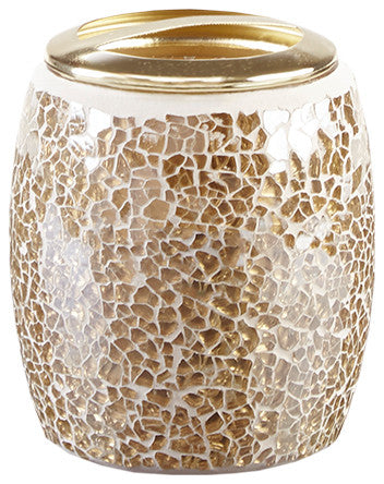 Madison Park Mosaic 4 Piece Bath Accessory Set, Gold