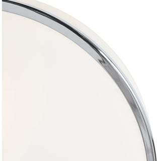 Access Lighting 20671 Aero 2 Light 13"W LED Flush Mount Drum - Chrome / Opal