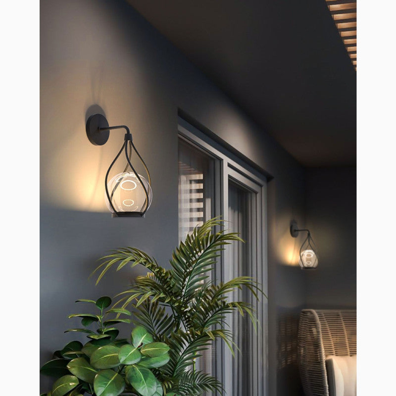 Modern Outdoor LED Waterproof Wall Sconce for Courtyard, Porch