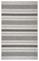 8" x 10" Gray Stripe Indoor Outdoor Area Rug