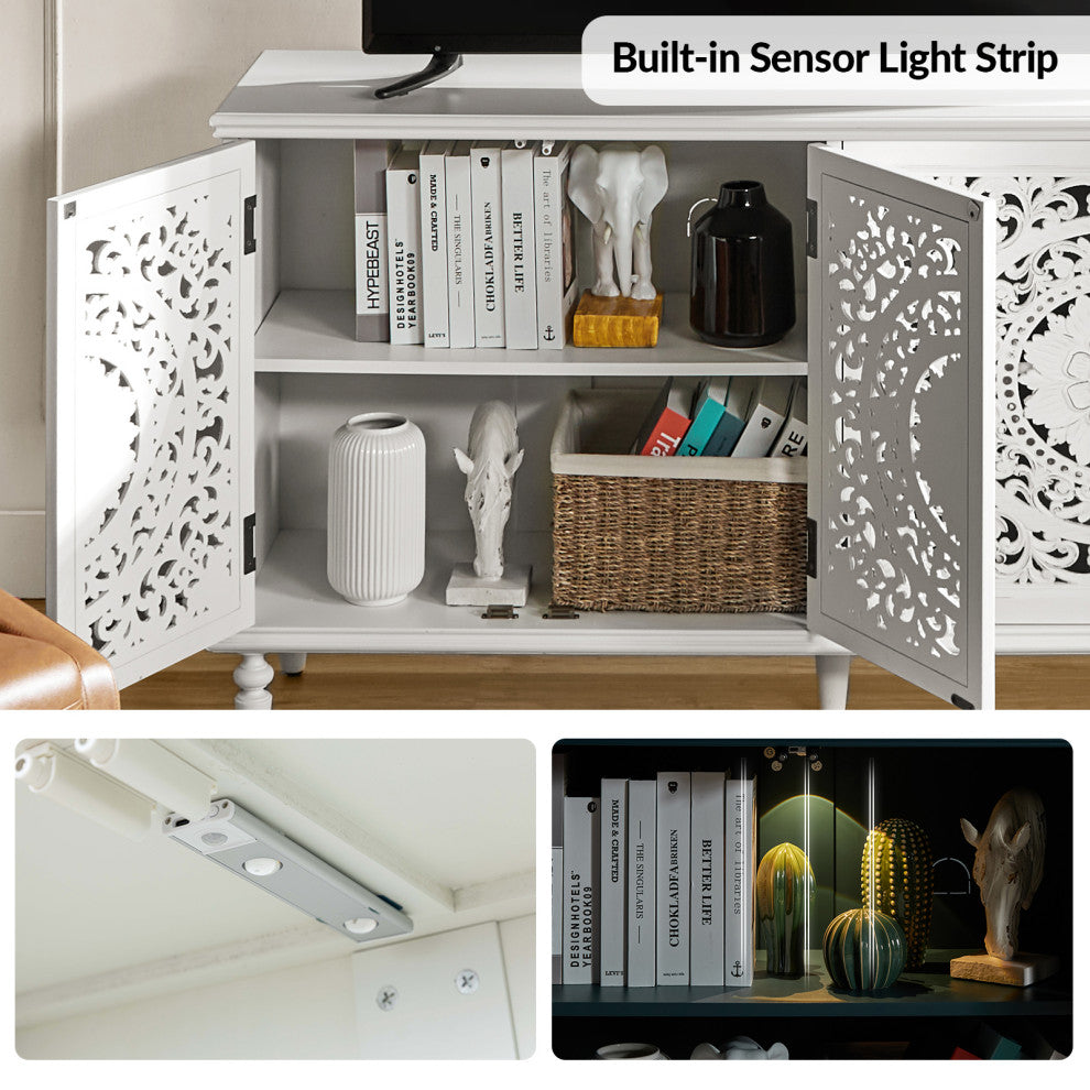63"W Sideboard, White