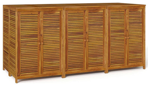 vidaXL Patio Storage Box Outdoor Lockable Storage Tool Chest Solid Wood Acacia